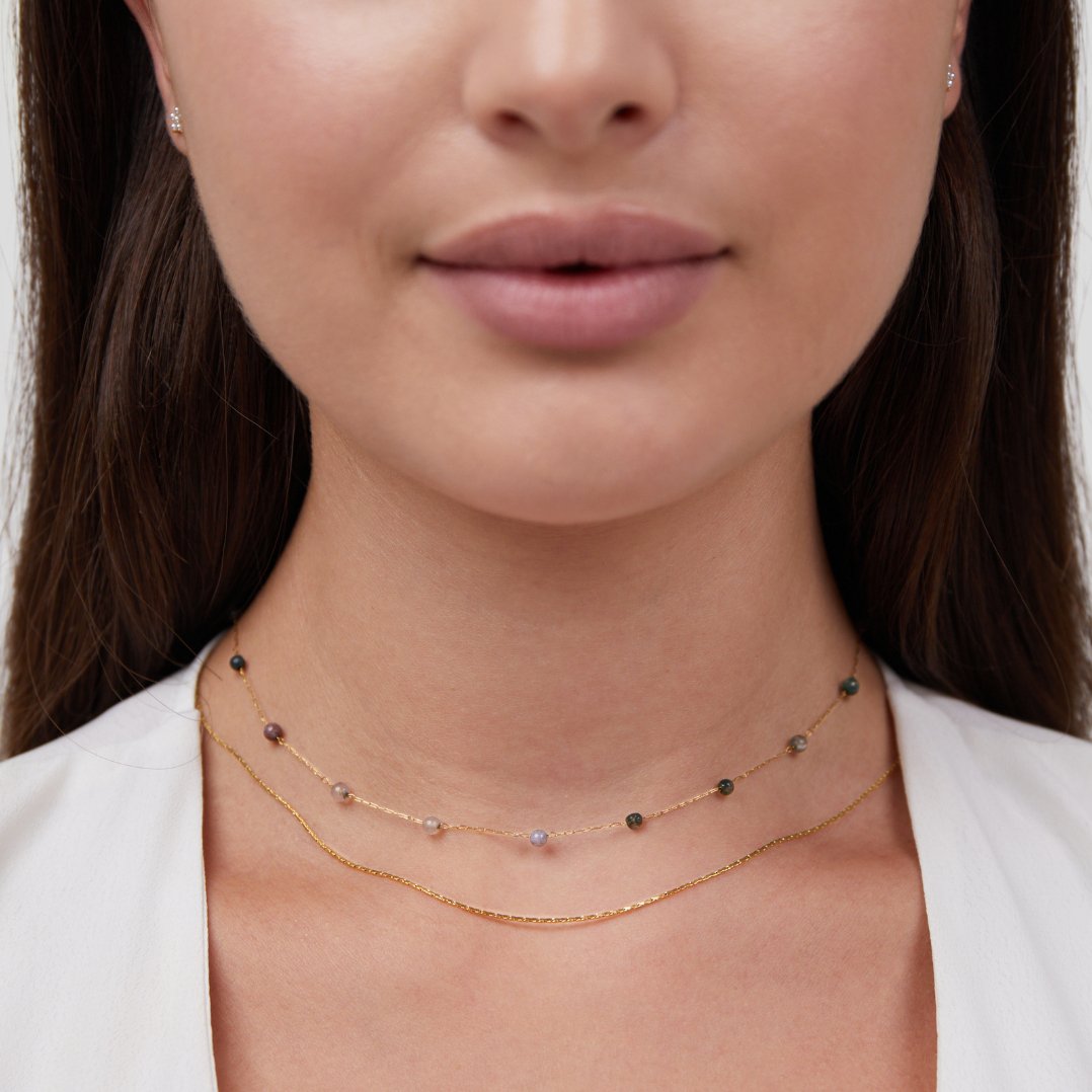 Alana Two-Strand Stone Gold-Tone Necklace