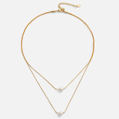 Double Strand Freshwater Pearl Necklace