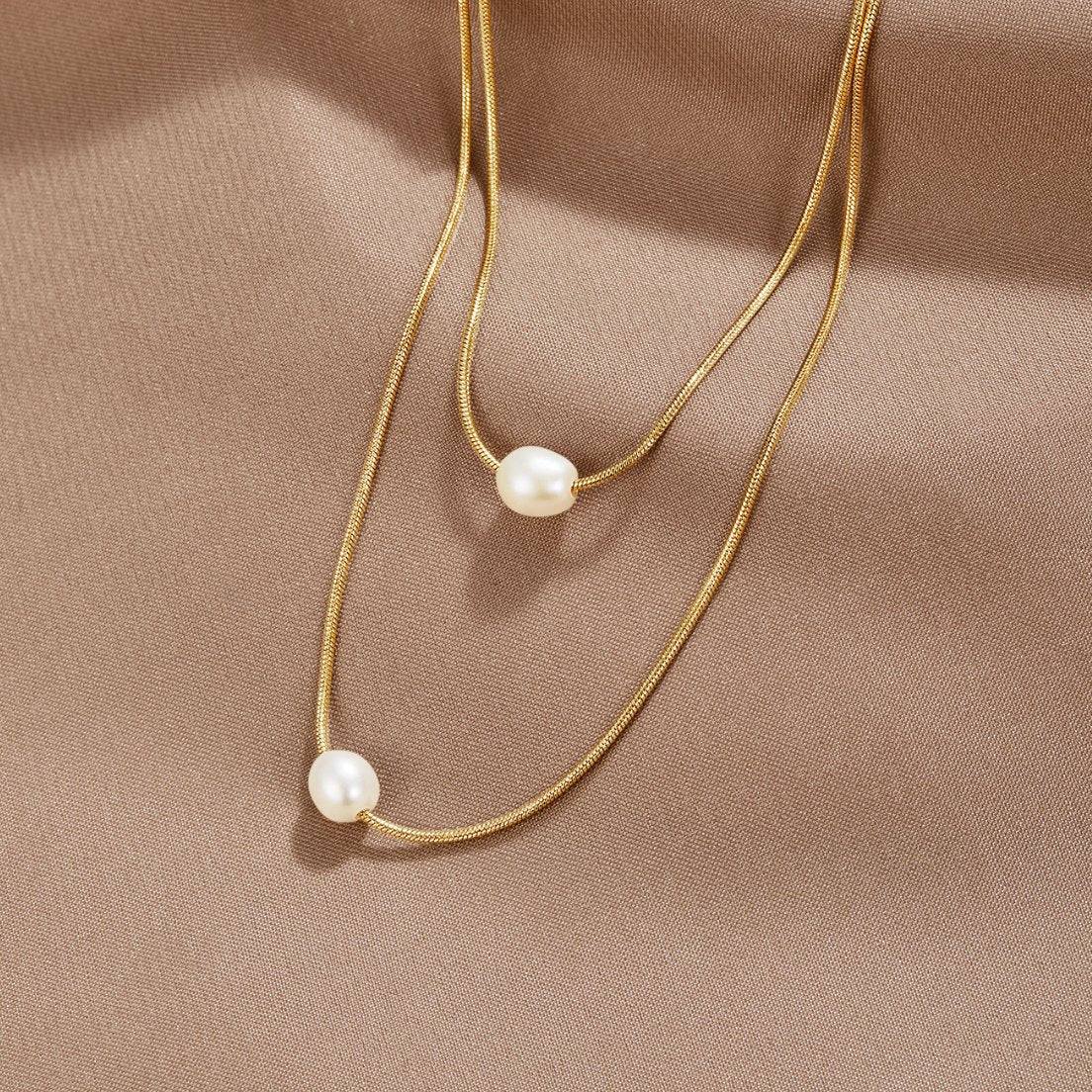 Double Strand Freshwater Pearl Necklace