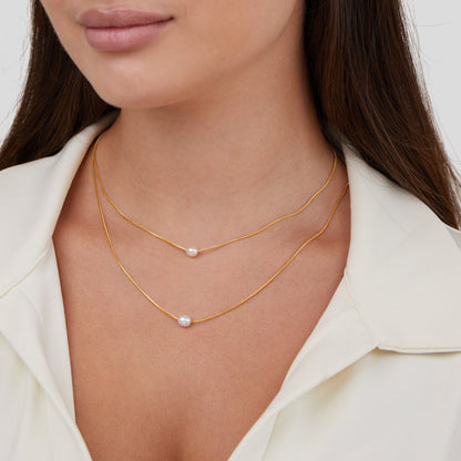 Double Strand Freshwater Pearl Necklace