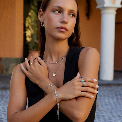 Alia Multi Strand Silver-Tone Bracelet