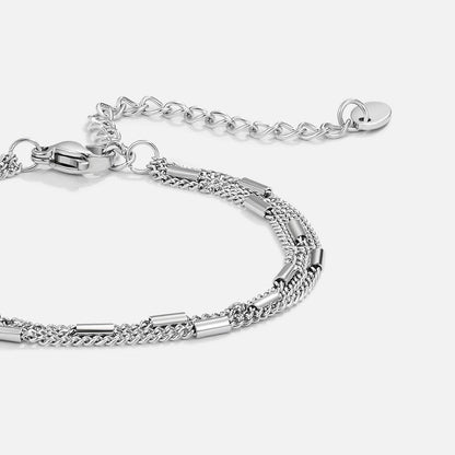 Alia Multi Strand Silver-Tone Bracelet