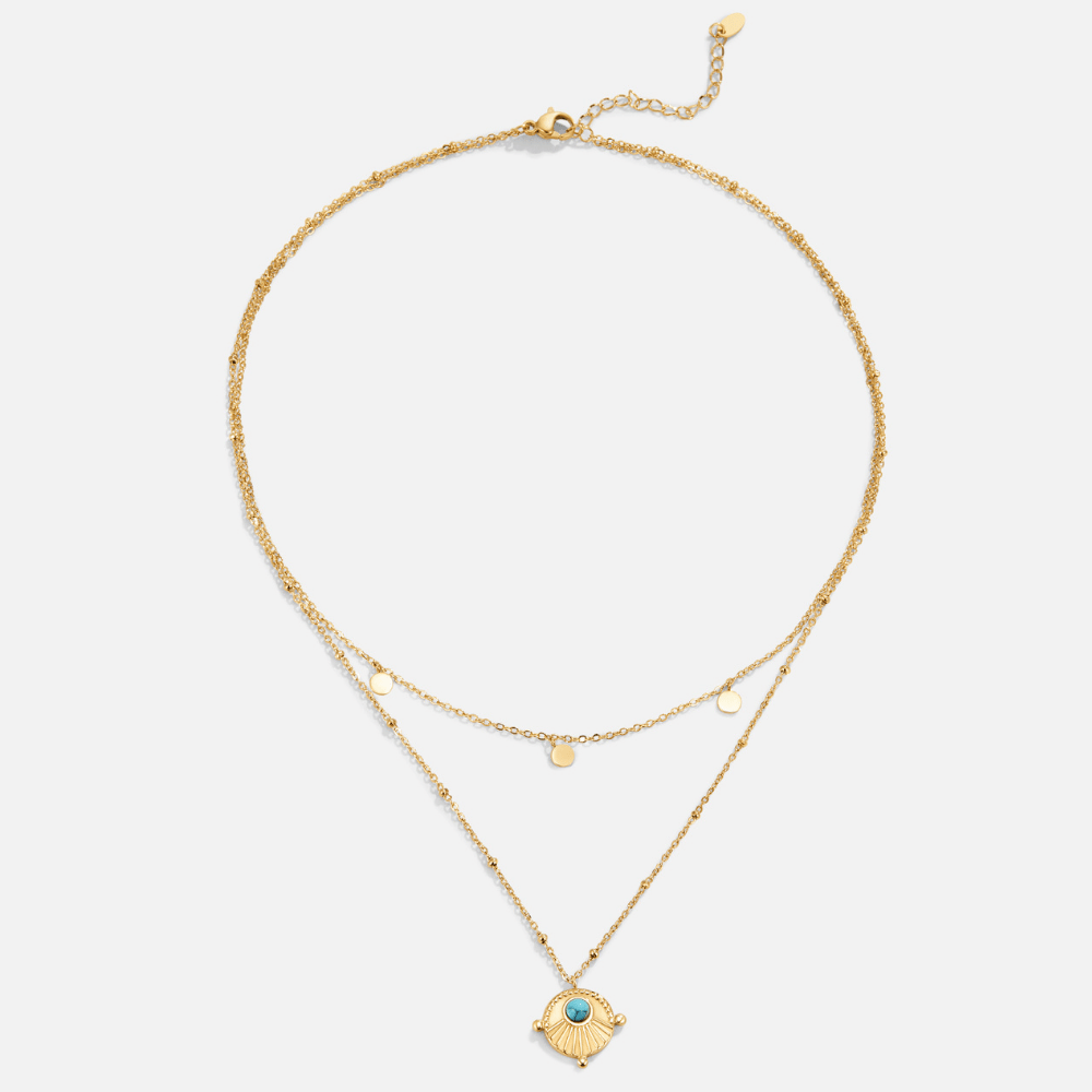 Azalea Turquoise Multi-Strand Necklace
