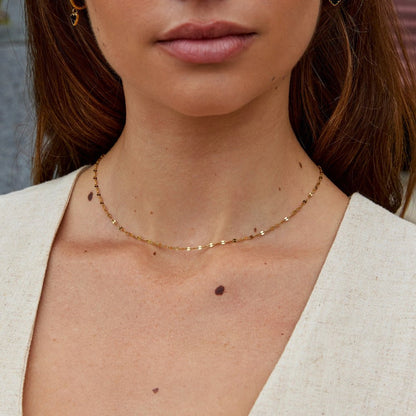 Leila Slim Gold-Tone Link Necklace