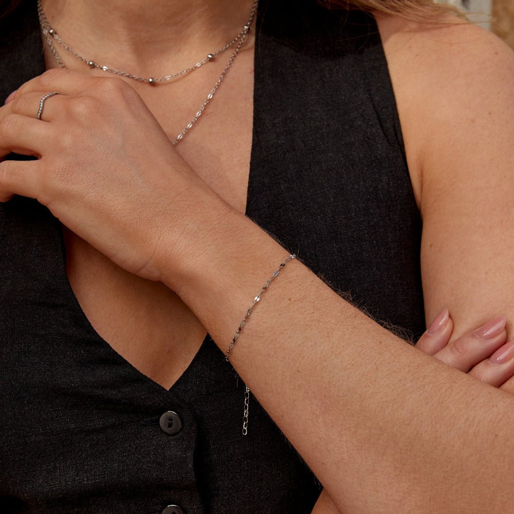 Leila Everyday Silver-Tone Link Bracelet