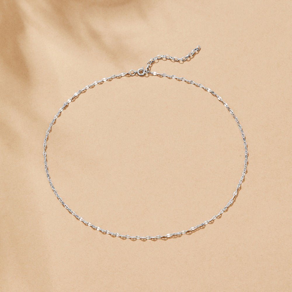 Leila Smooth Silver-Tone Link Necklace