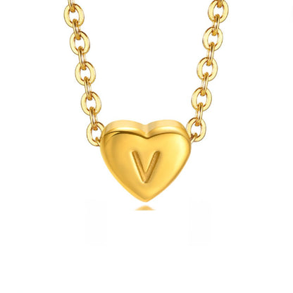 Initial Heart Charm Bracelet