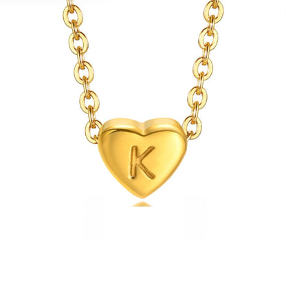 Initial Heart Charm Bracelet