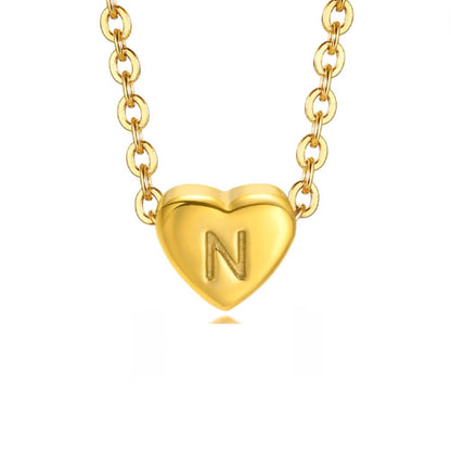Initial Heart Charm Bracelet