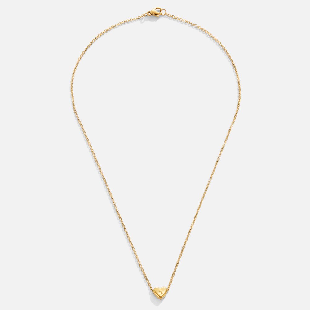 Little Heart and Initial Letter Necklace