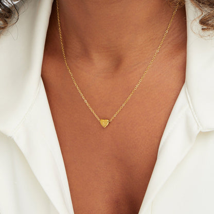 Little Heart and Initial Letter Necklace