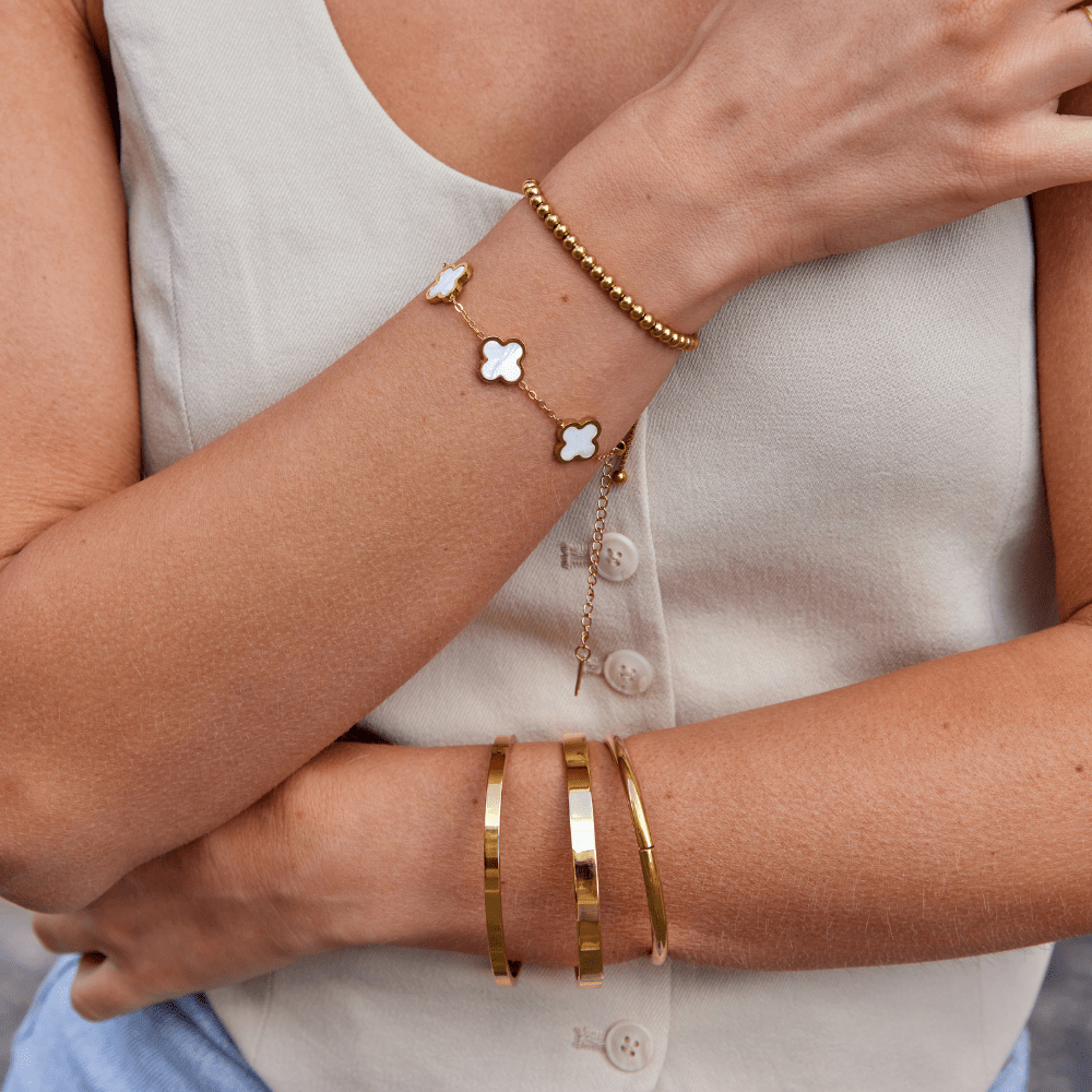 Lilah Polished Gold-Tone Bangle