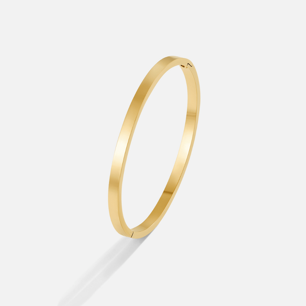 Lilah Polished Gold-Tone Bangle