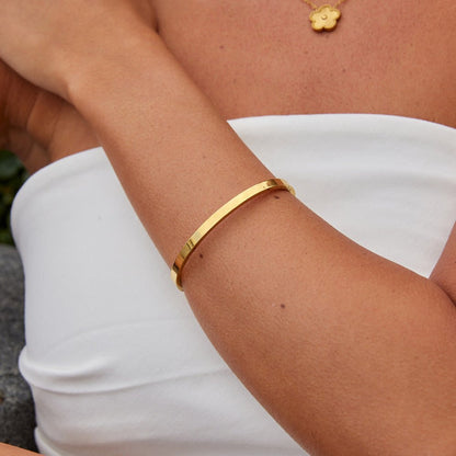 Lilah Polished Gold-Tone Bangle