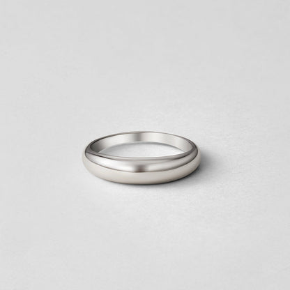Lois Plain Silver-Tone Everyday Band Ring