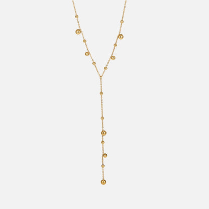 Lovi Fringed Bead Gold-Tone Necklace