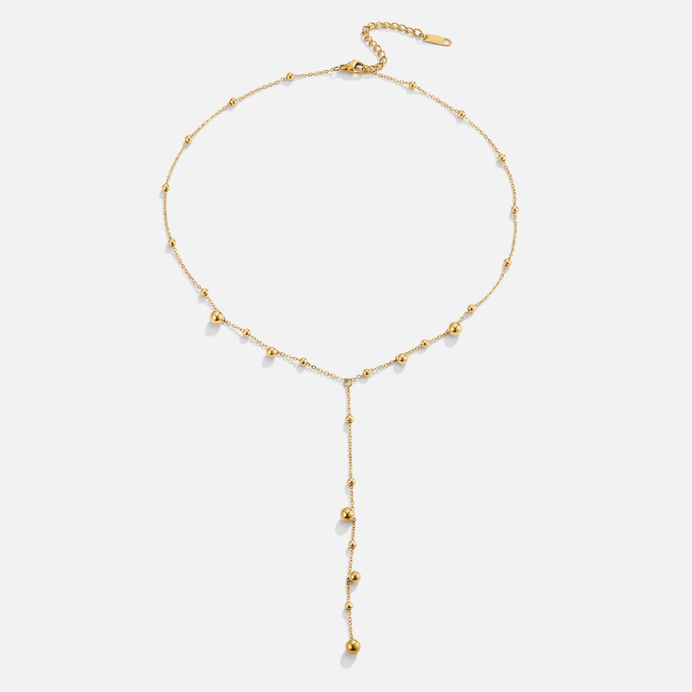 Lovi Fringed Bead Gold-Tone Necklace