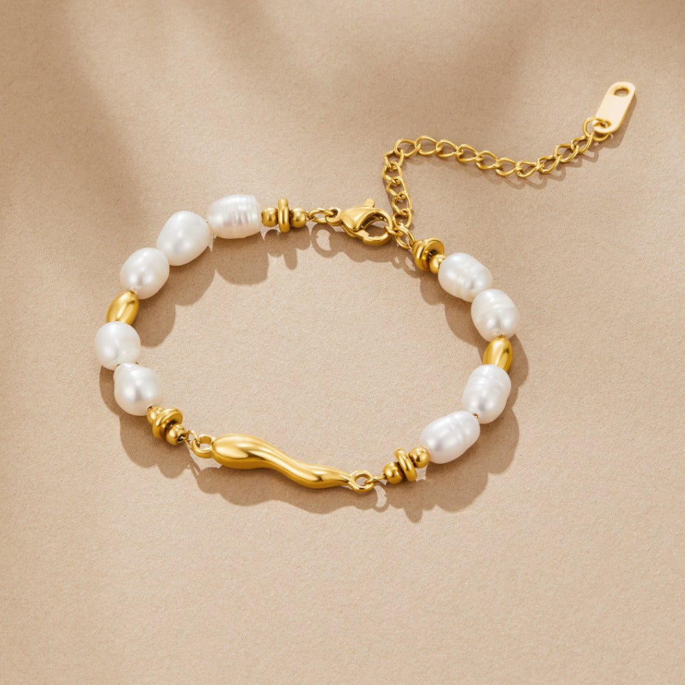 Lovina Classic Round Pearl Strand Bracelet