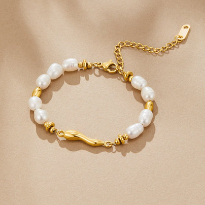 Lovina Classic Round Pearl Strand Bracelet