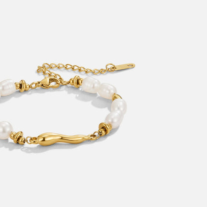Lovina Classic Round Pearl Strand Bracelet