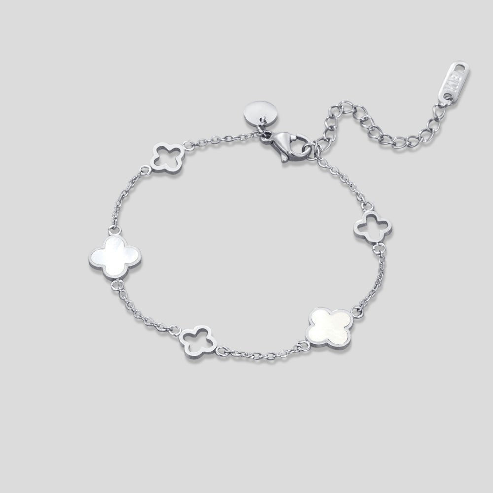 Lucia Fine Clover Silver-Tone Bracelet