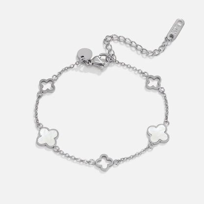 Lucia Fine Clover Silver-Tone Bracelet