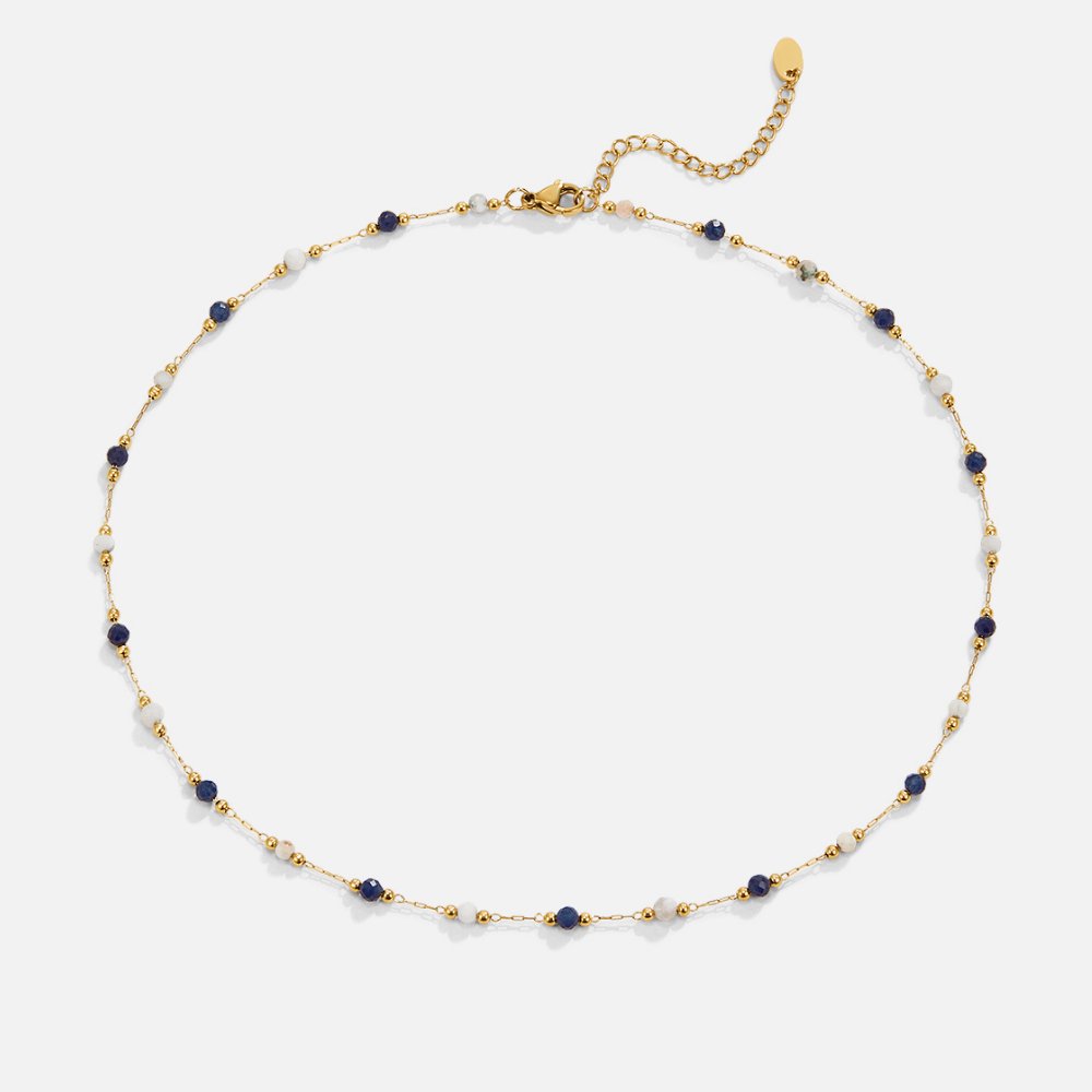 Lulu Midnight Deep-Toned Bead Strand Necklace