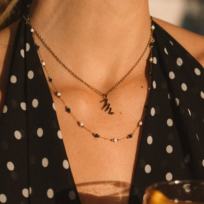 Lulu Midnight Deep-Toned Bead Strand Necklace