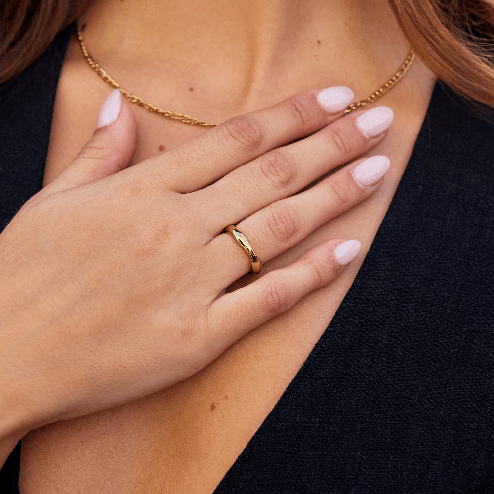 Madison Broad Rolling Wave Wide Band Ring