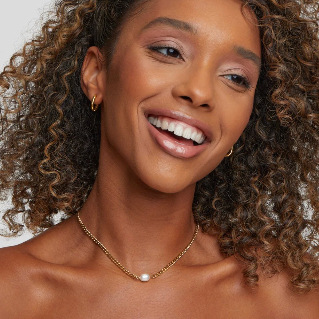 Madison Slim Smooth Gold-Tone Hoop Earrings