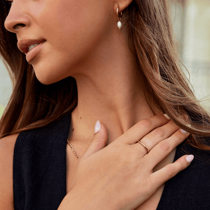 Madison Fine Single Wave Band Ring