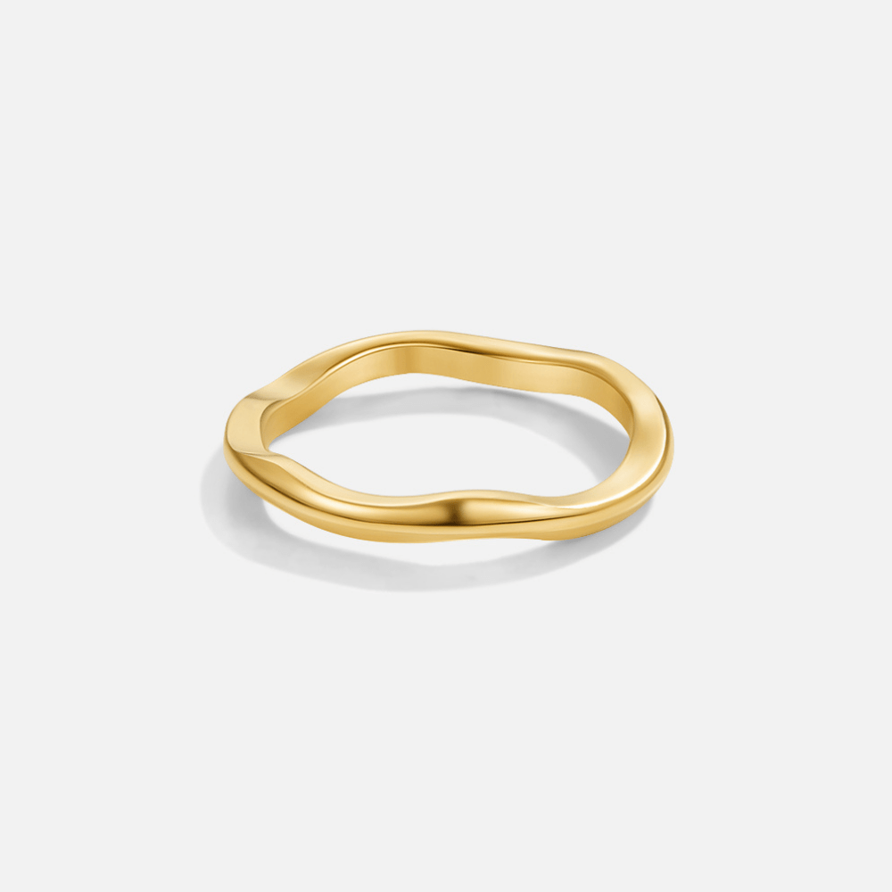 Madison Fine Single Wave Band Ring