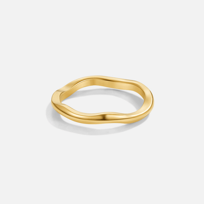Madison Fine Single Wave Band Ring