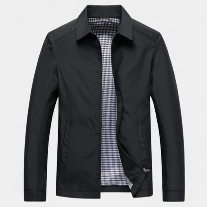 Men's Nylon Windbreaker – Minimalist Loose Straight Cut