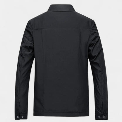 Men's Nylon Windbreaker – Minimalist Loose Straight Cut