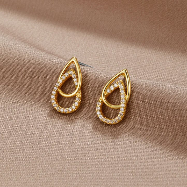 Mara Soft Teardrop Earrings with an Easy Sway