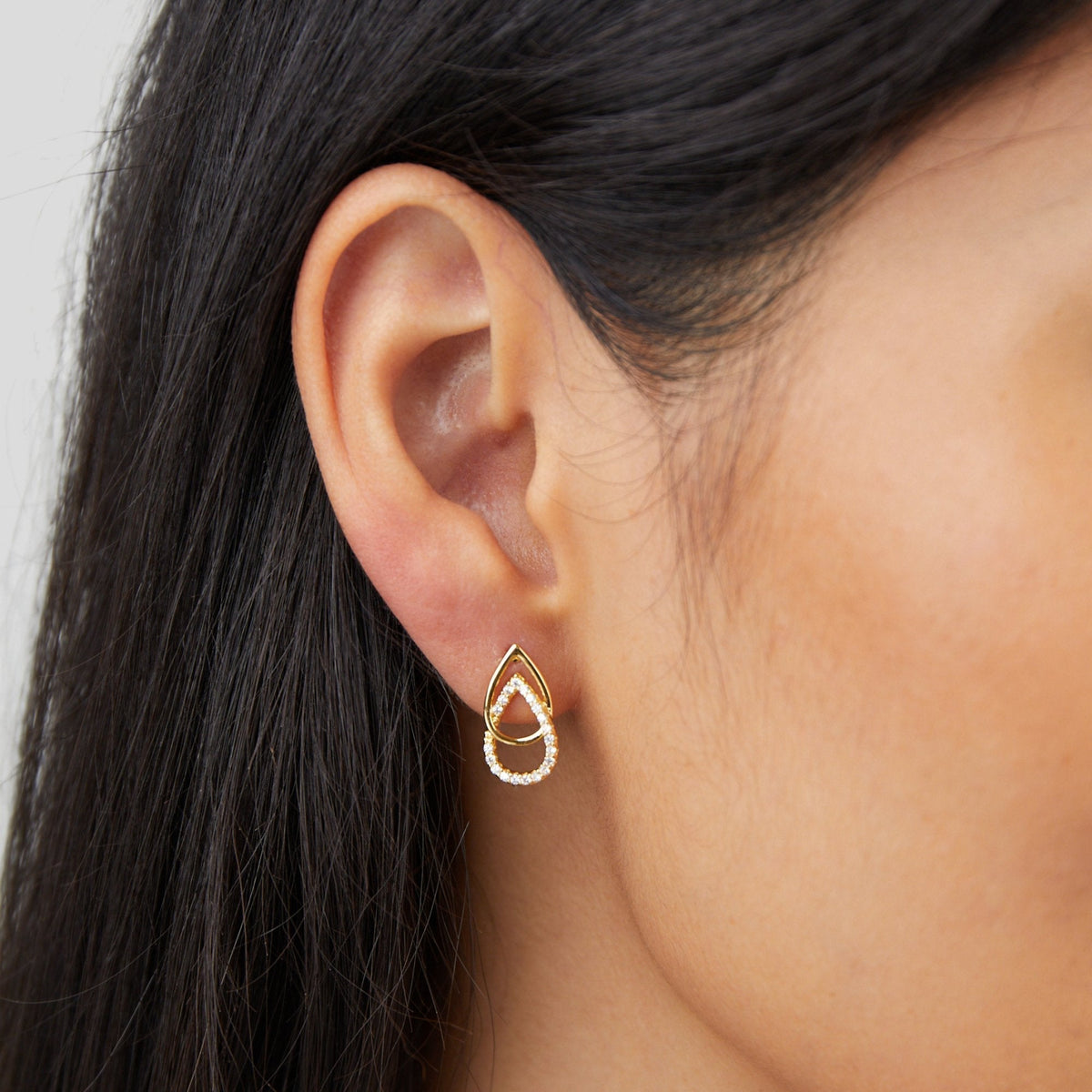 Mara Soft Teardrop Earrings with an Easy Sway