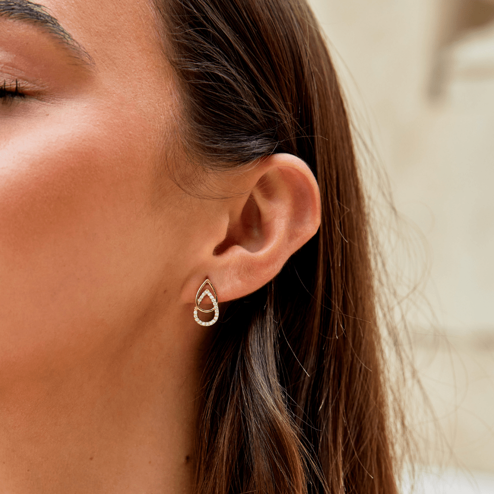 Mara Soft Teardrop Earrings with an Easy Sway