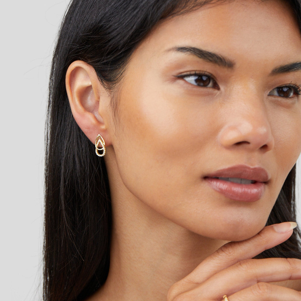 Mara Soft Teardrop Earrings with an Easy Sway