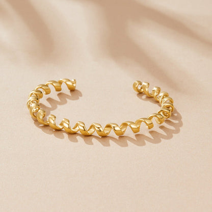 Melinda Flexible Gold-Tone Wrap Bracelet