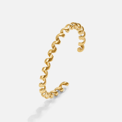 Melinda Flexible Gold-Tone Wrap Bracelet