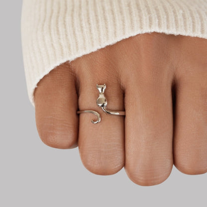 Little Cat Silver-Tone Slim Band Ring