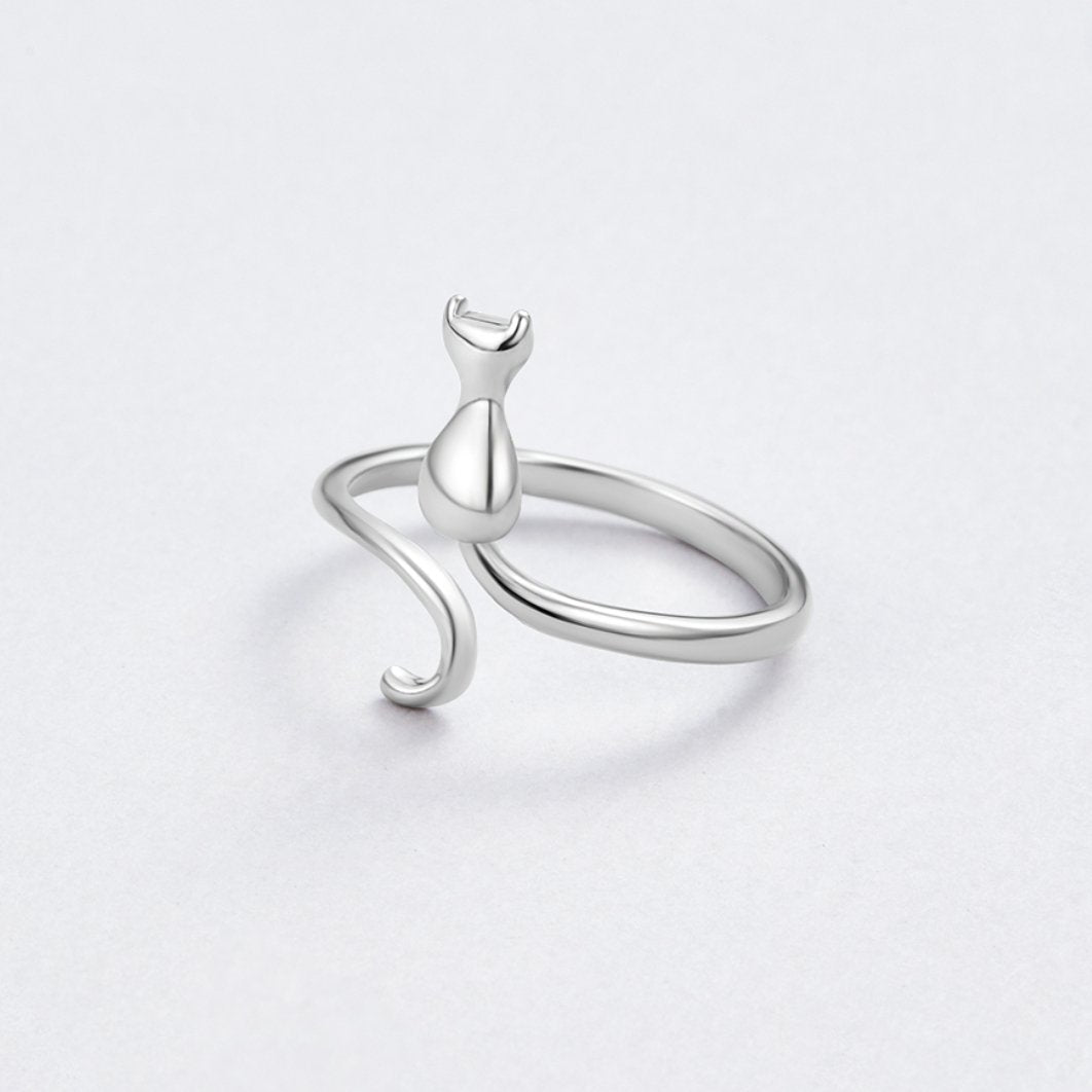 Little Cat Silver-Tone Slim Band Ring