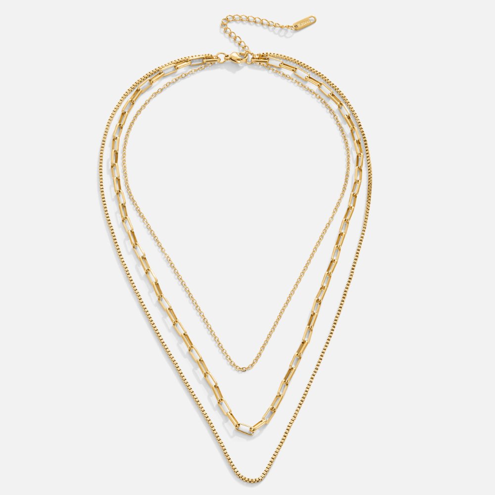 Miela Graduated Chains Ready-Layered Necklace