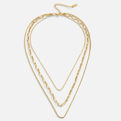 Miela Graduated Chains Ready-Layered Necklace