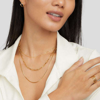 Miela Graduated Chains Ready-Layered Necklace