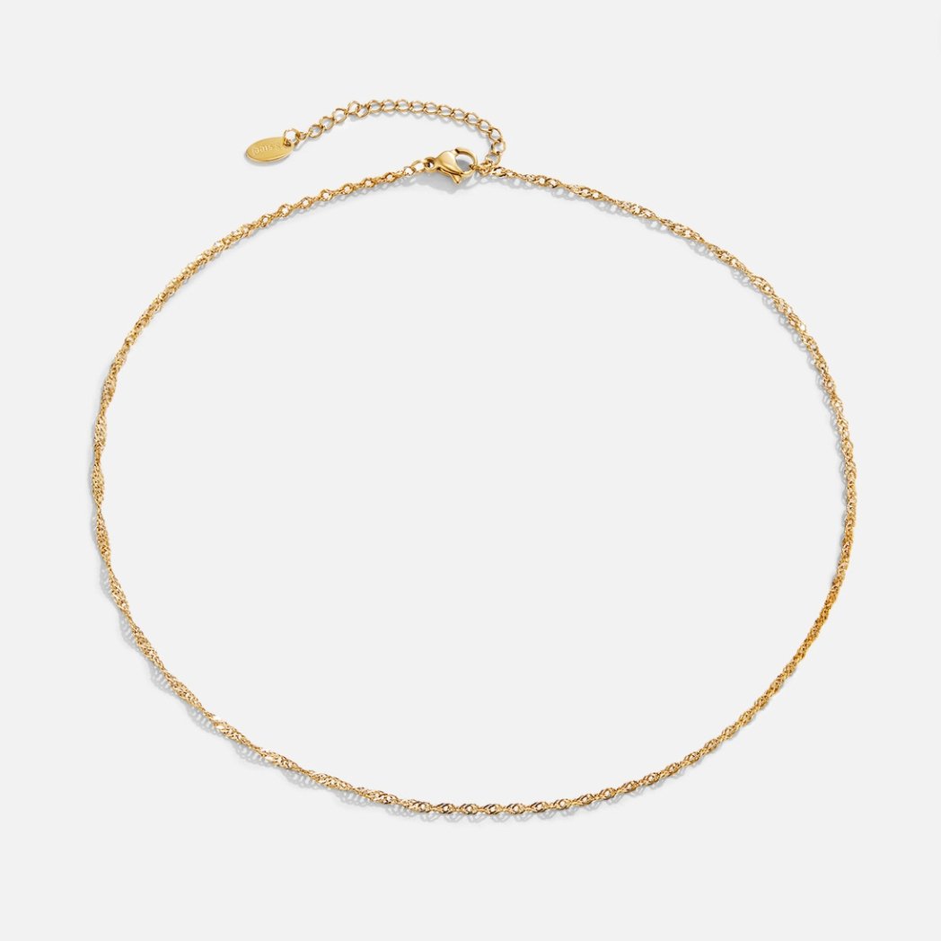 Mila Rope-Twist Gold-Tone Collar Necklace