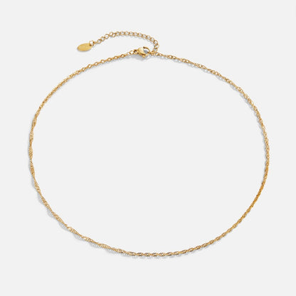 Mila Rope-Twist Gold-Tone Collar Necklace