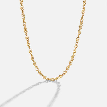 Mila Rope-Twist Gold-Tone Collar Necklace