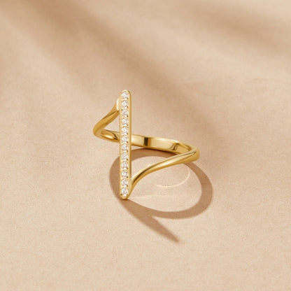 Mila Soft Twist Gold-Tone Fine Band Ring